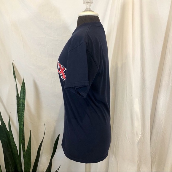 Vintage Y2K 2005 Boston Red Sox Navy Crewneck Logo T-Shirt Baseball MLB - Picture 6 of 11